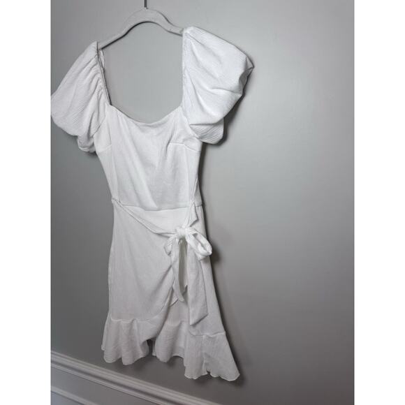 Trixxi Clothing Women Fit & Flare Short Dress Short Sleeve Ruffle Solid K803 NWT - Picture 14 of 15